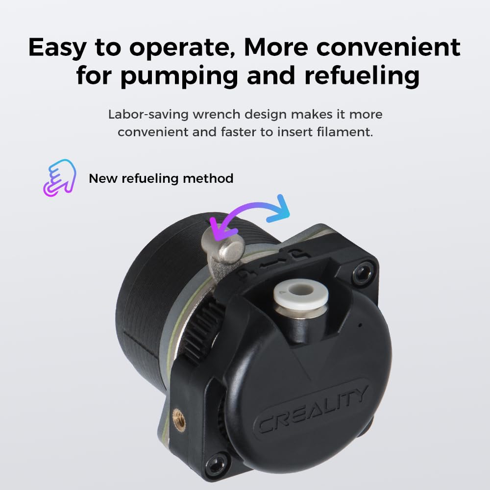 Creality K1/K1 Max/K1C Extruder with Motor, Official Upgraded K1 Extrusion Mechanism Kit Direct Drive Extruder Dual Gear Feeding Smooth Feeding High Speed Printing for K1 SE/Ender 3 V3 Plus 3D Printer