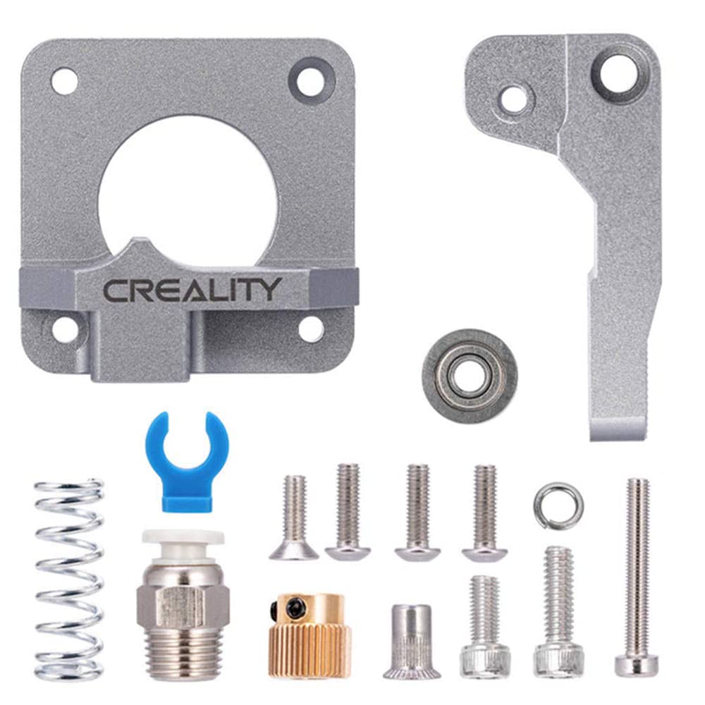 Creality Official Ender 3 Extruder Upgrade Metal Drive Feeder 3D Printer Parts for Ender-3 Pro/3S/3 V2/3 Max CR-10/10S Gray Aluminum 1.75mm Filament Extruder