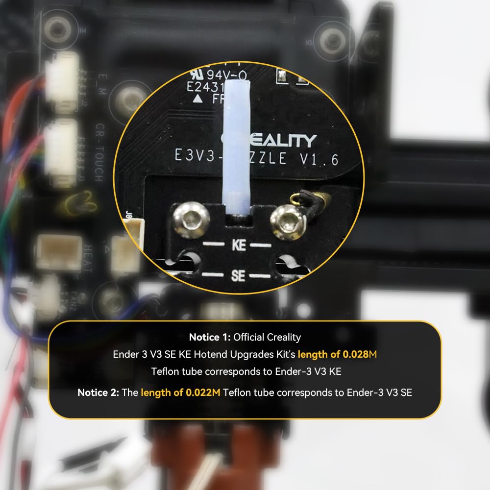 Creality Official Ender 3 V3 SE KE Hotend Upgrades Kit, 3D Printers Ceramic Heating Block with Quick-Swap Nozzle, Supports 300°C High Temperature, 600mm/s High-Speed for Ender 3 V3 SE/Ender 3 V3 KE