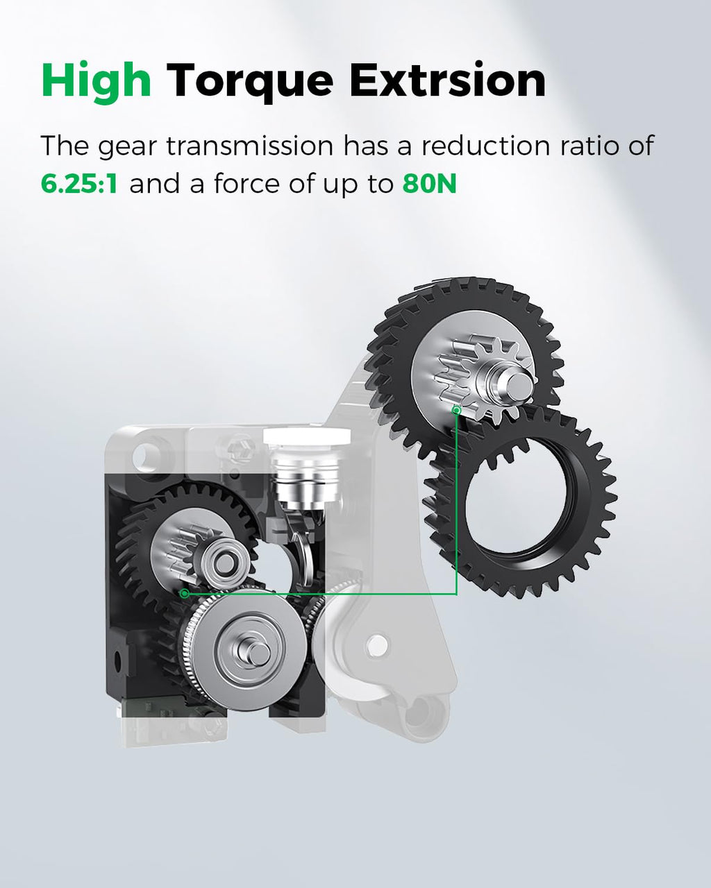 Creality Official K2 Plus Extruder Kit, Built-in Filament Break Sensor, High-Hardness Dual Gears for Smooth Feeding, Force Up to 80N, for 3D Printer K2 Plus, K2 Pro, K2