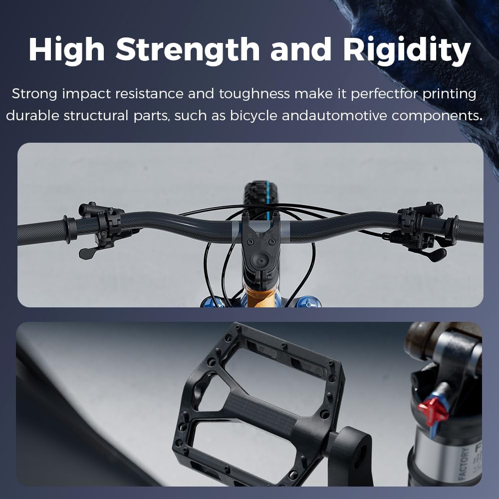 Creality Hyper PA6-CF Carbon Fiber Nylon Filament 1.75mm 1KG, 3D Printing Material Halloween Gifts with Engineering-Grade Strength, Heat Resistant, Low Warp for Functional Prototypes&Industrial Parts