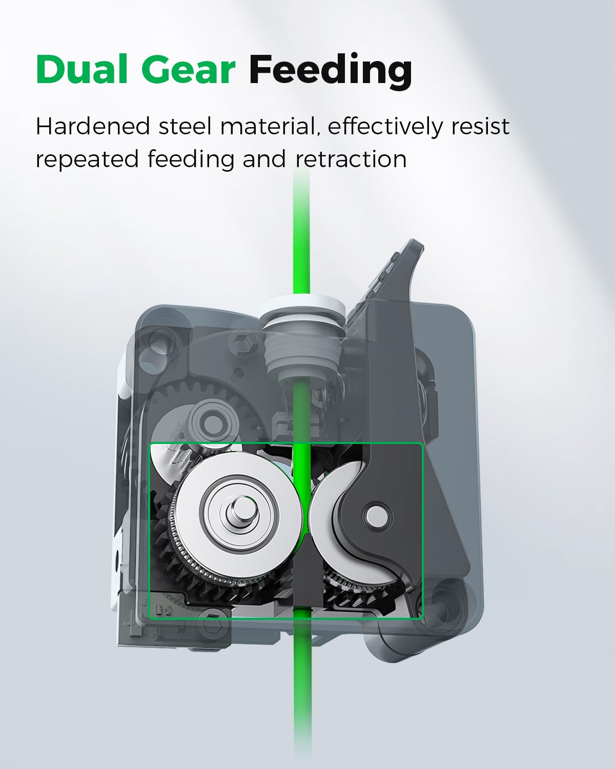 Creality Official K2 Plus Extruder Kit, Built-in Filament Break Sensor, High-Hardness Dual Gears for Smooth Feeding, Force Up to 80N, for 3D Printer K2 Plus, K2 Pro, K2