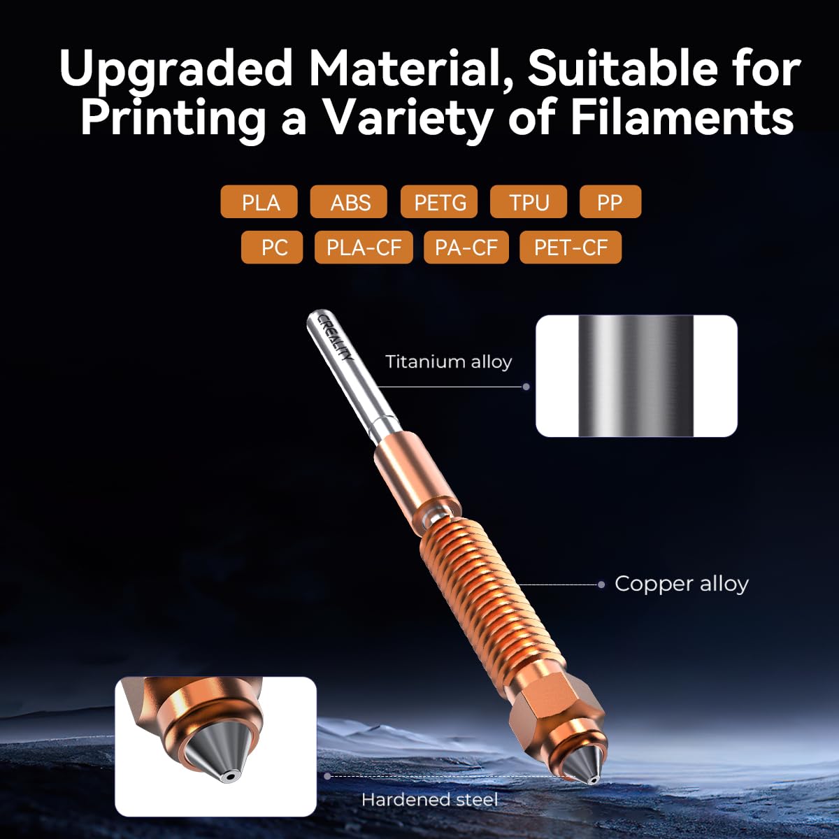 Creality Official Ender 3 V3 SE KE Hotend Upgrades Kit, 3D Printers Ceramic Heating Block with Quick-Swap Nozzle, Supports 300°C High Temperature, 600mm/s High-Speed for Ender 3 V3 SE/Ender 3 V3 KE