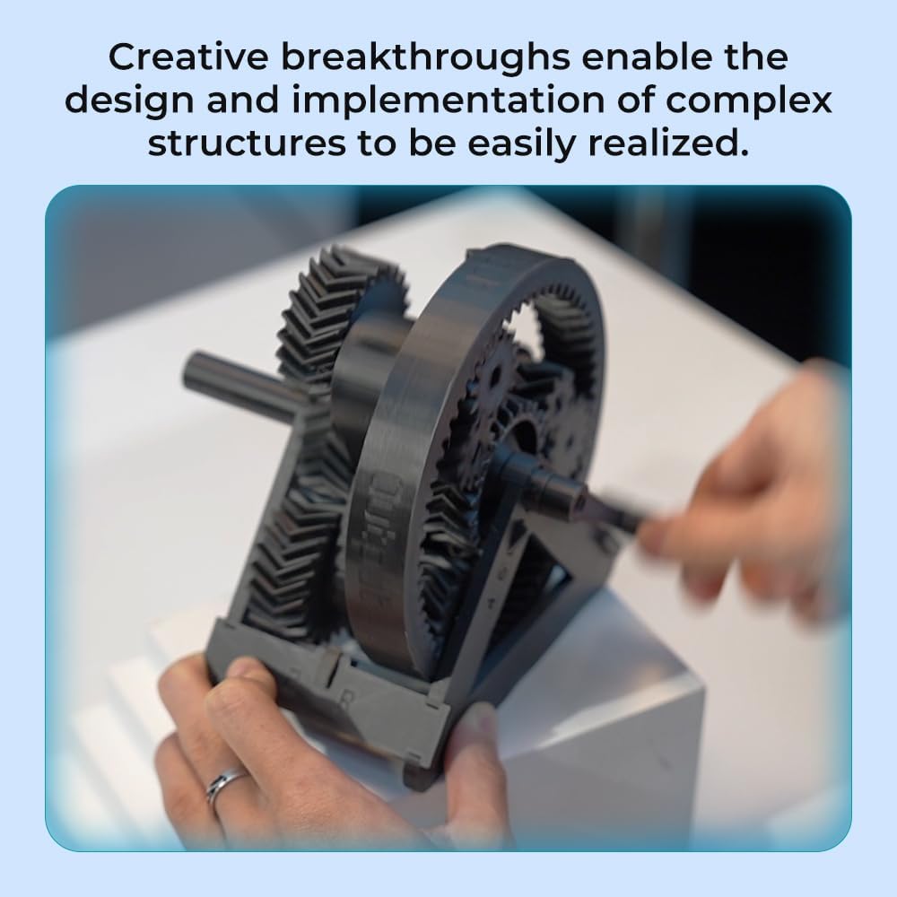 Creality PLA Carbon Fiber Filament 1.75mm-Halloween Gifts, Hyper PLA-CF 3D Printer Filament with Matte Finish for 50-300mm/s High-Speed Printing, Dimensional Accuracy +/-0.03mm