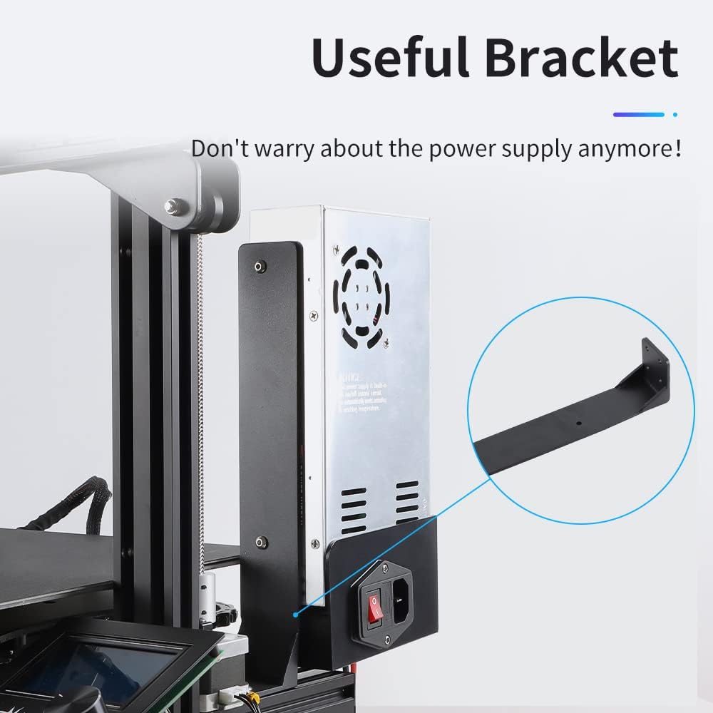 Creality 3D Official Printer Ender 3 Dual Z-axis Upgrade Kit with Lead Screw, Metal Power Supply Holder and Stepper Motor, 3D Printer Ugrades Kit for Ender 3, Ender 3 Pro, Ender 3 V2