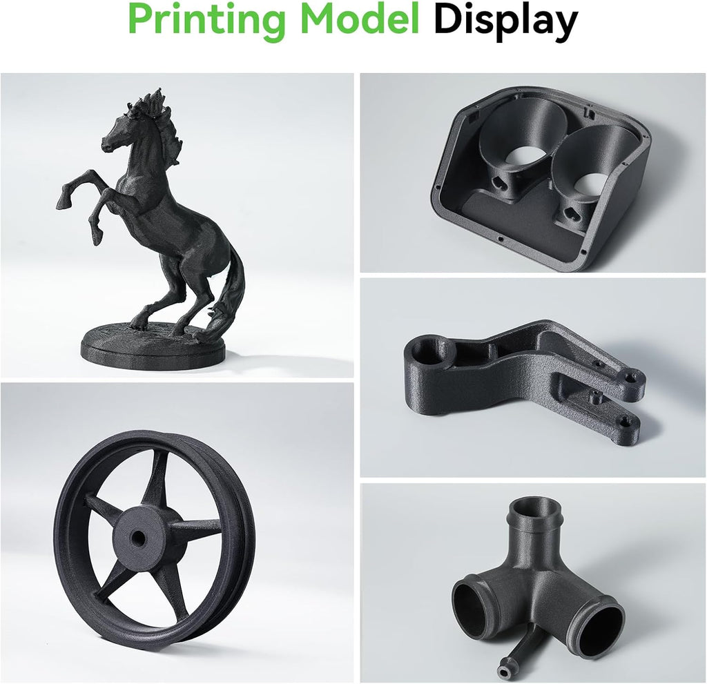 Creality PPA-CF 3D Printer Filament, 1kg, High-Performance Nylon with 15% Carbon Fiber, Black