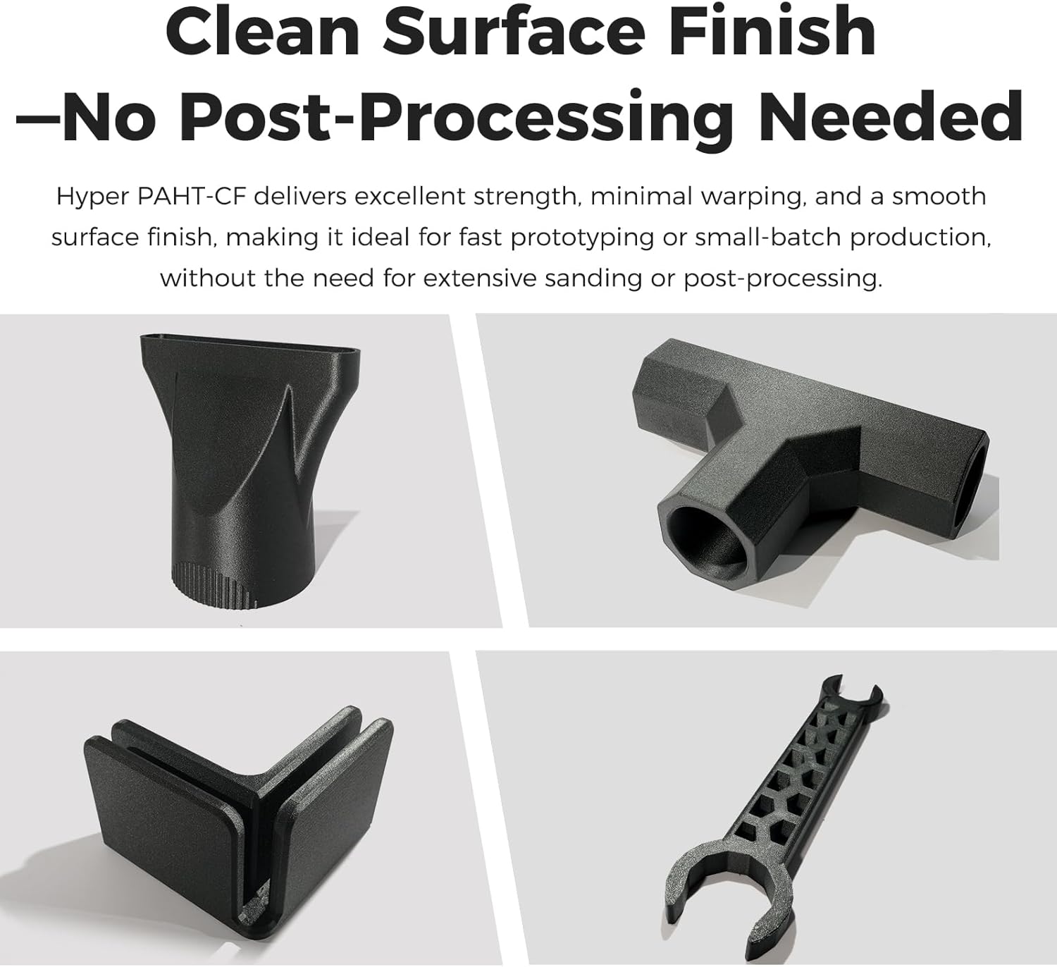 Creality Hyper PAHT-CF 3D Printing Filament 1.75mm, Carbon Fiber Reinforced Nylon High Temp Filament, High-Performance, Corrosion Resistance 2.2LB/Spool for Most 3D Printers