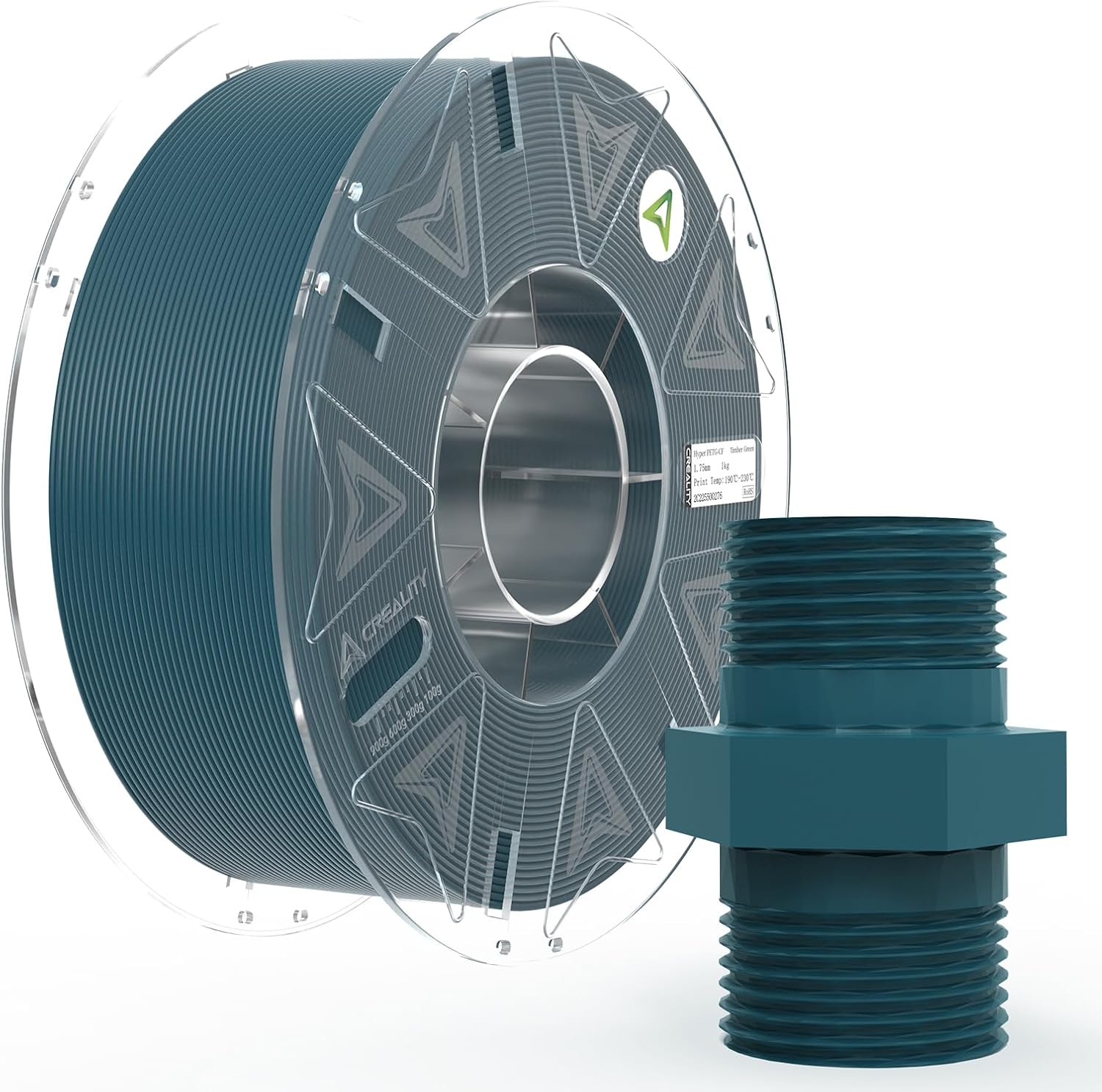 Creality Carbon Fiber PETG Filament 1.75 mm, PETG-CF 3D Printer Filament, Excellent Mechanical Properties, High Impact Strength, Heat-Resistant, Fits for Most 3D Printers, 1 KG 1 Spool