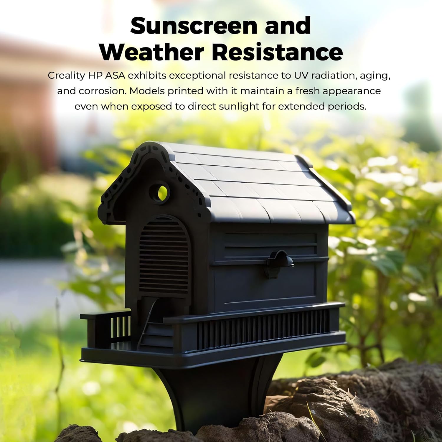 Creality HP ASA Filament 1.75mm, Durable, High UV-Resistant, High Temperature Tolerance- 3D Printer Filament Perfect for Printing Outdoor Functional Parts, 1kg (2.2 lbs)/Spool, Black