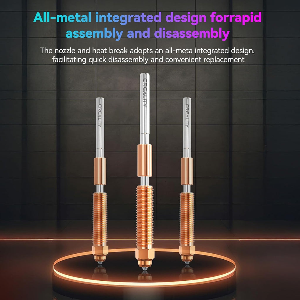Creality Official K1/K1 MAX/K1C/K1 SE Upgrade Hotend New Version, K1C Ceramic Heating Block Kit, Support 300°C High Temperature and 600mm/s Fast Speed Printing, for Creality K1 Series 3D Printer