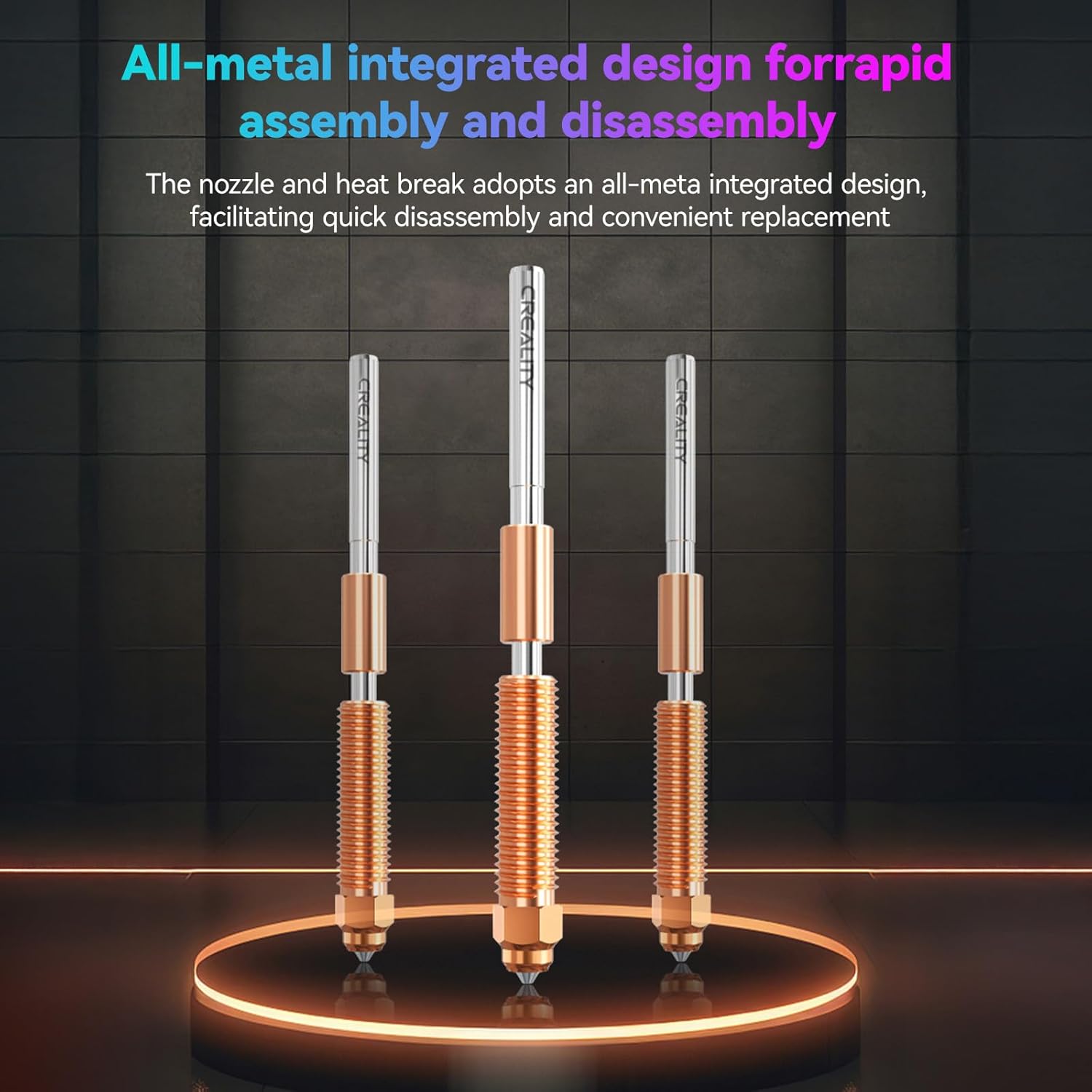 Creality Official K1/K1 MAX/K1C/K1 SE Upgrade Hotend New Version, K1C Ceramic Heating Block Kit, Support 300°C High Temperature and 600mm/s Fast Speed Printing, for Creality K1 Series 3D Printer