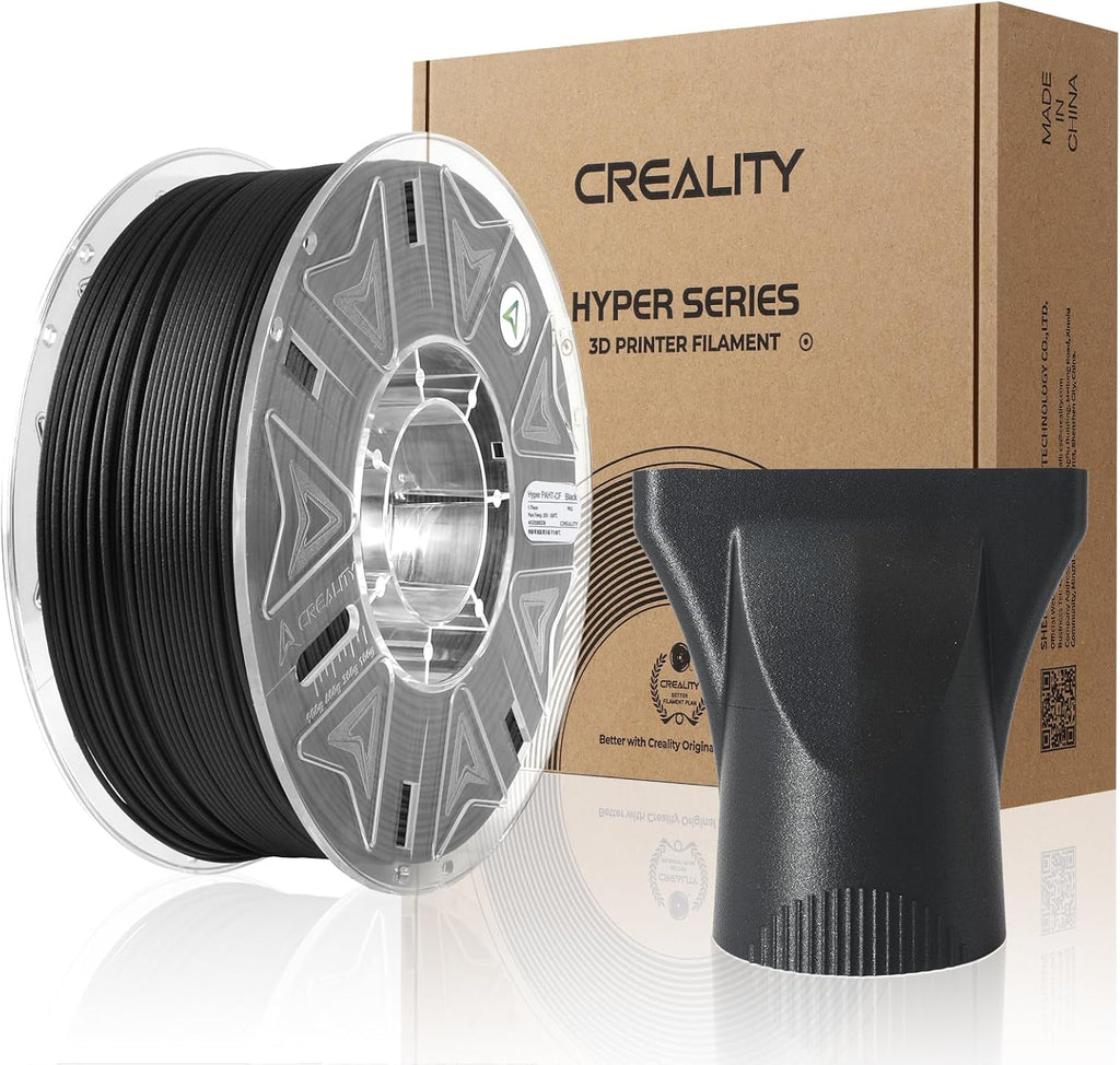 Creality PPA-CF 3D Printer Filament, 1kg, High-Performance Nylon with 15% Carbon Fiber, Black