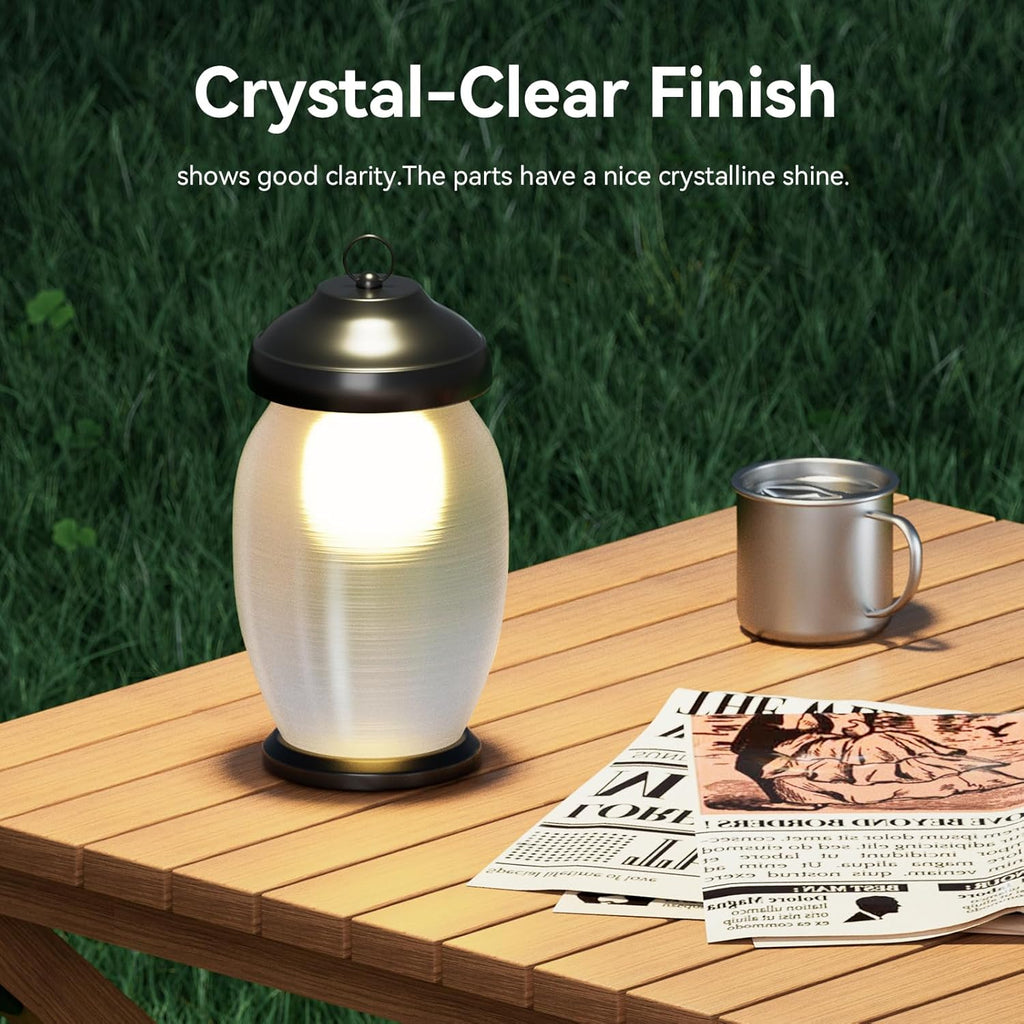 Creality Hyper PC Filament for 3D Printing, 3D Printer Filament with High Heat Resistance, Crystal-Clear, Easy to Print, Less Warping