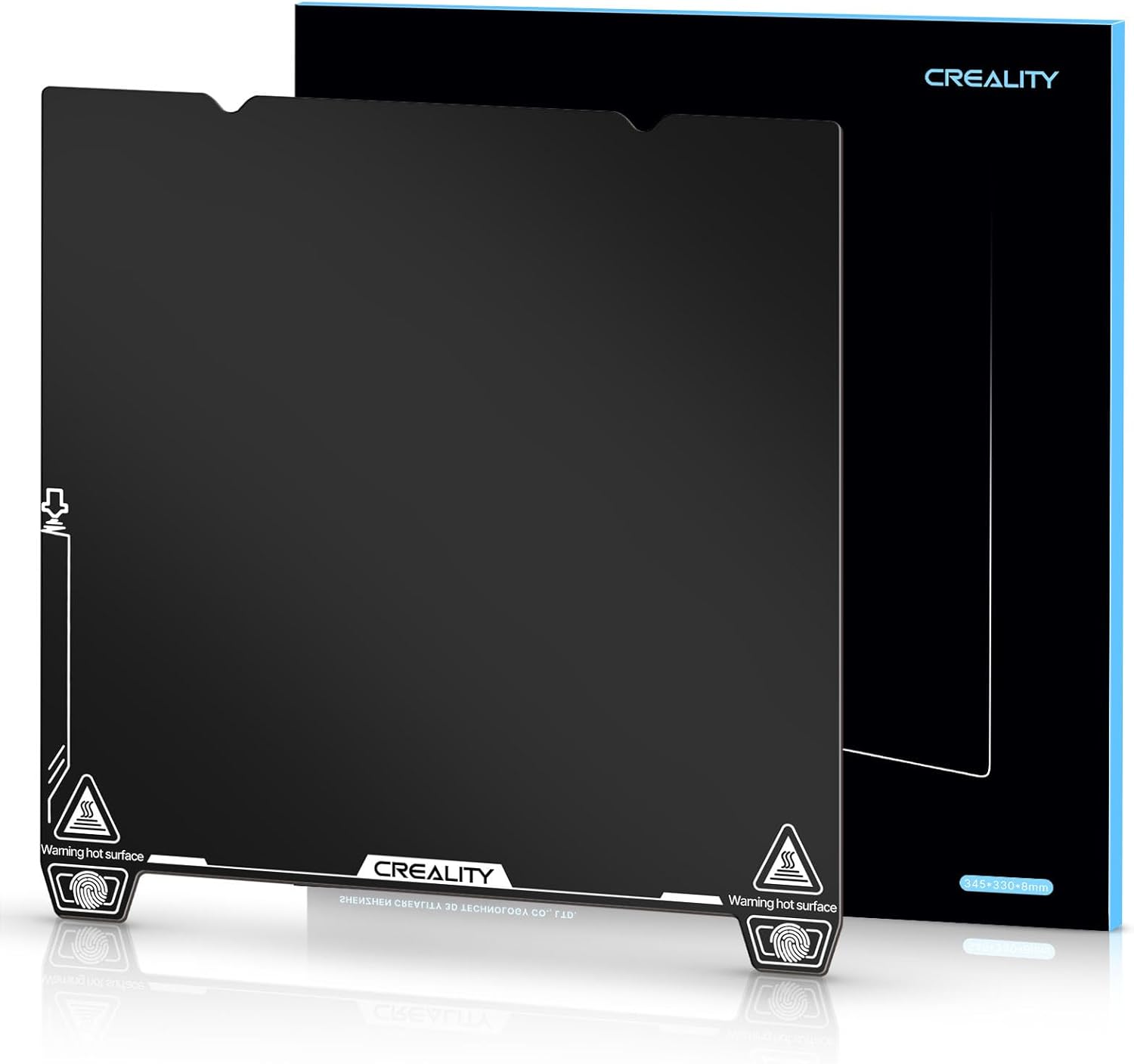 Creality 3D Printer Build Plate, 235 x 235mm Epoxy Resin 3D Printer Bed Platform for for Ender 3/Ender 3 V2/K1/K1C/Ender 3 V3/Ender 3 V3 KE/Ender 3 V3 SE/Ender 5 S1/CR 10 SE 3D Printers