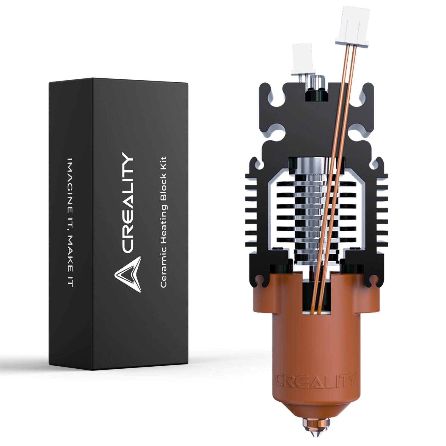 Creality Official Ender 3 V3 SE/KE Upgrade Hotend Kit, with Quick-swap Nozzle Kit, Supports 300°C High Temperature and 600mm/s High-Speed Printing, Ceramic Heating Block Kit for Ender 3 V3 SE/KE