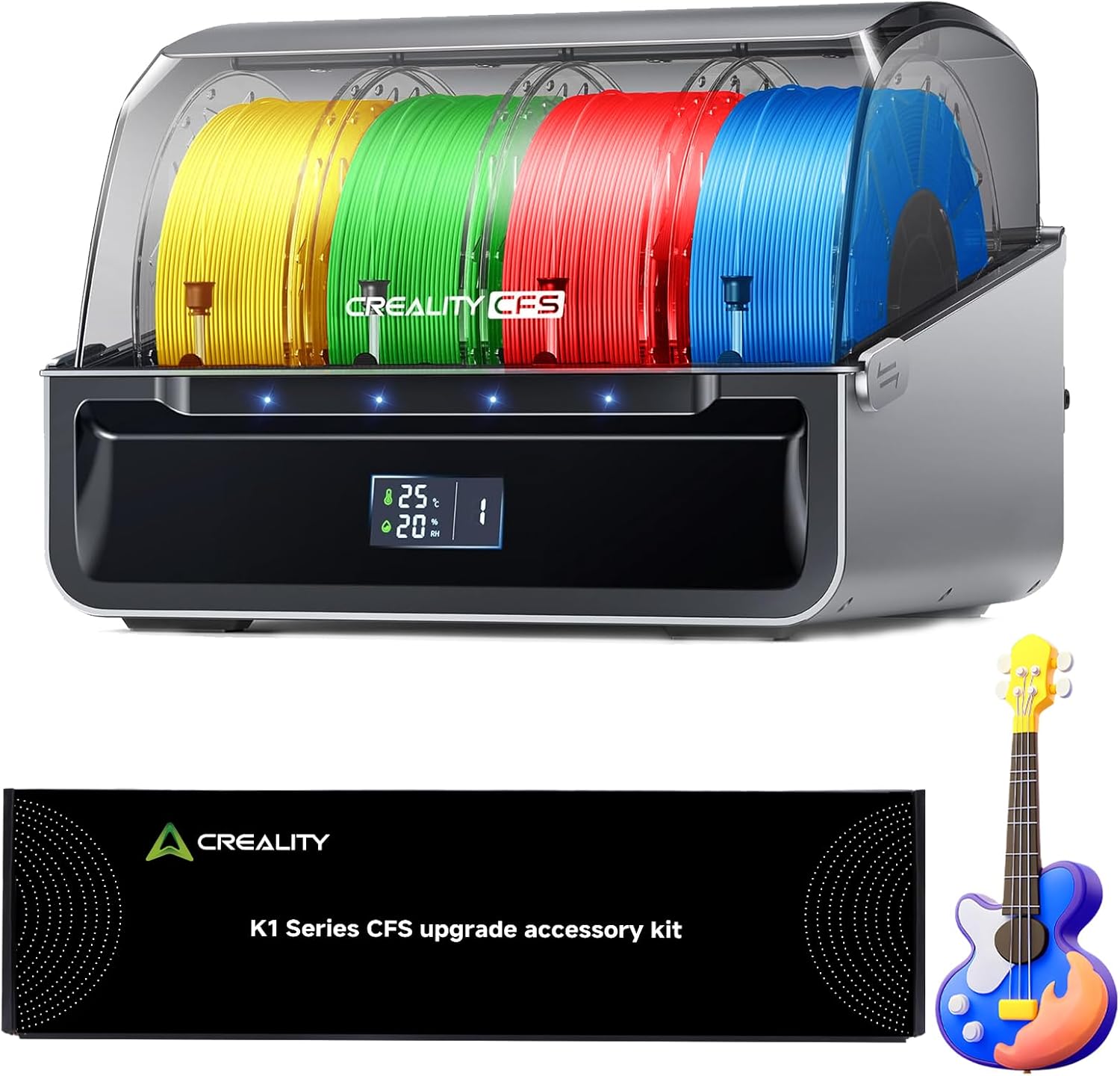 Official Creality CFS with K1 Series CFS Upgrade Kit, Multicolor 3D Printer Automatically Filament System, Supports 4 Parallel Devices for 16 Color Printing for K1 Max/K1C/K1/K1 SE 3D Printer