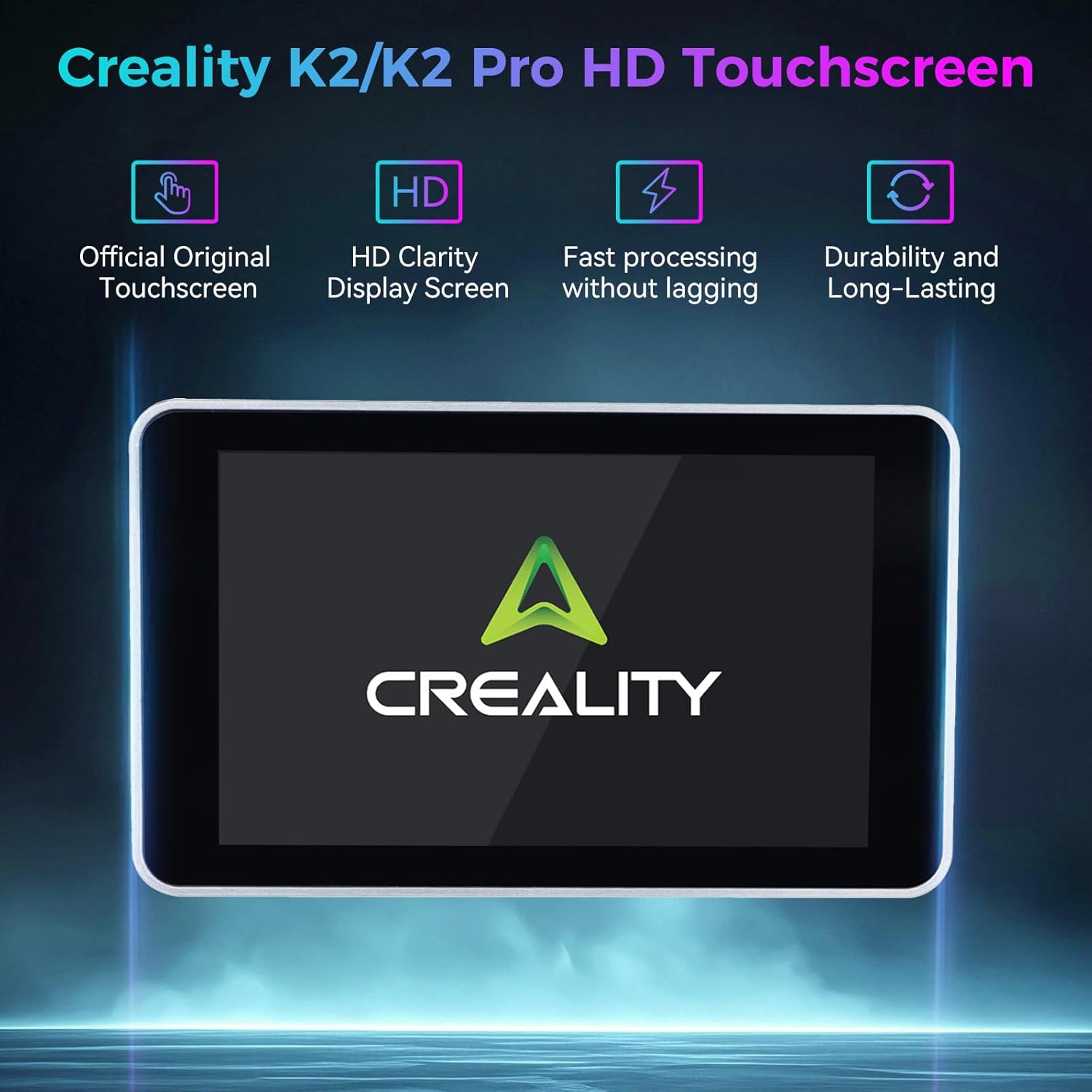Creality Official K2/K2 Pro Touchscreen Kit, Original 480x800 Pixel LCD Touch Screen Kit, 4.3" HD Touch Screen Display Kit, Durability and Quick Replacement Parts for Creality K2/K2 Pro 3D Printer