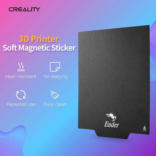 Creality 2 PCS Ender 3 Bed Ultra-Flexible Removable Magnetic Removable Build Surface Hotbed Cover Print Platform Kit for Ender 3 Neo/Ender 3 V2 Neo/Ender 3 S1/Ender 3 S1 Pro/Ender 3 V3 SE 235x235mm