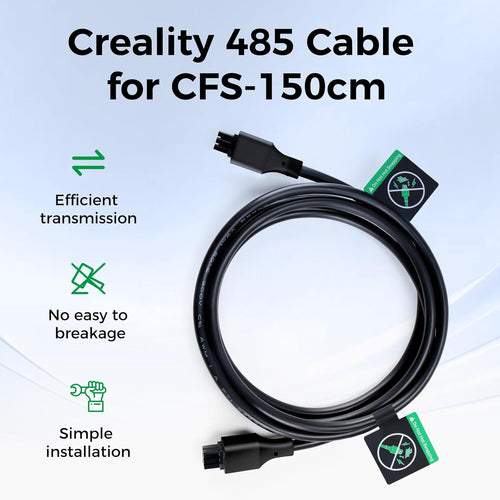 Creality CFS Cable 150 cm Long, Original K2 Plus CFS 485 Extension Cable, Connect Hi Combo/K1C/K1 SE/K1/K1 Max 3D Printers to CFS Filament System, Durable Efficient USB Data Transfer Cables