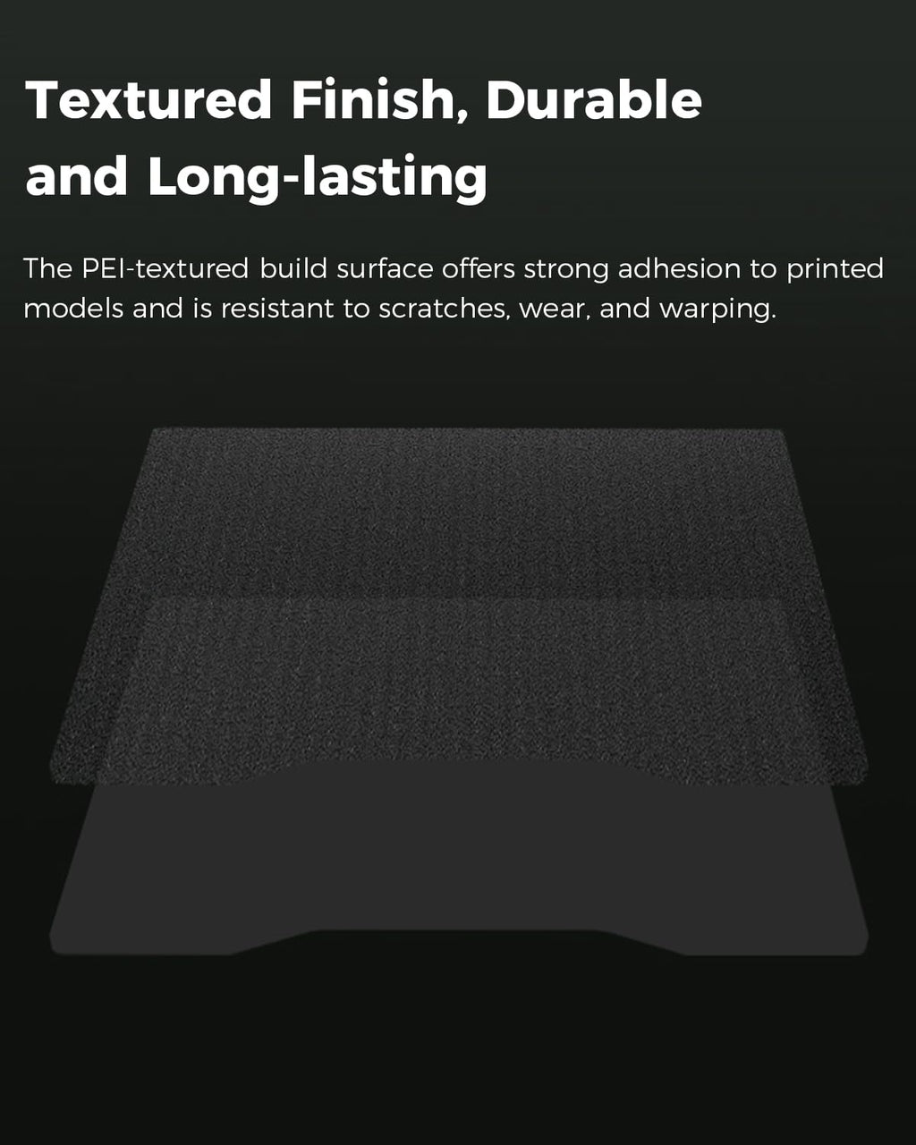 Creality Official Hi Build Plate, Double-Side Textured Surface Magnetic Flexible Spring Steel Bed Plate 280x265mm for 3D Printer Hi, Hi Combo (Without Magnetic Base)