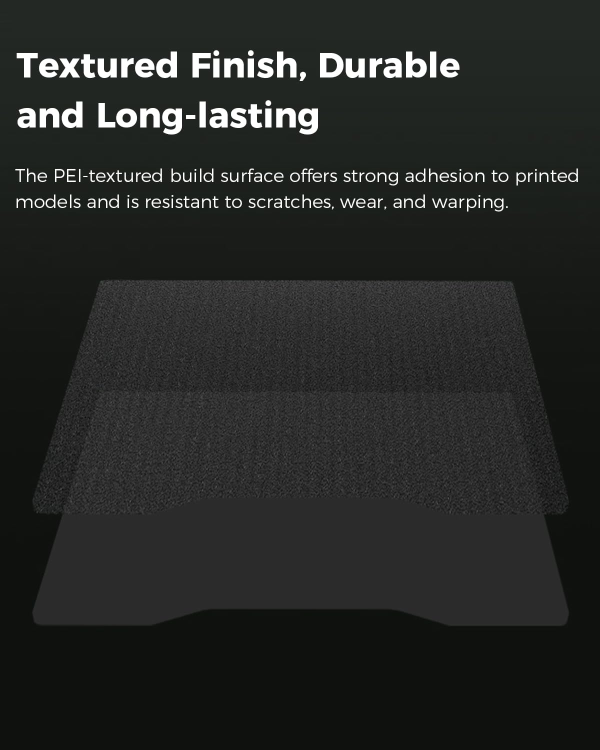 Creality Official Hi Build Plate, Double-Side Textured Surface Magnetic Flexible Spring Steel Bed Plate 280x265mm for 3D Printer Hi, Hi Combo (Without Magnetic Base)