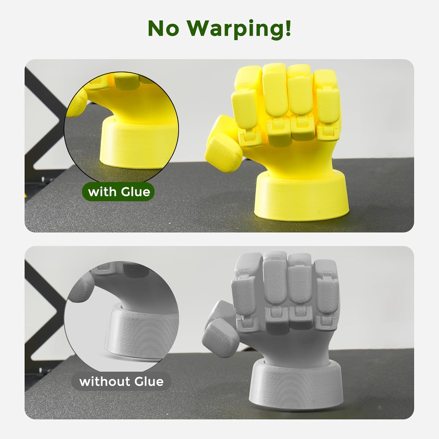 Creality 3D Printer Glue Sticks 4 Pack Enhanced First Layer Adhesion Reduce Warping on Hot Bed, PVP Solid 3D Print Glue Sticks Compatible with PLA/ABS/PETG/PC/PA/TPU, Each Weighing 21g/0.74oz