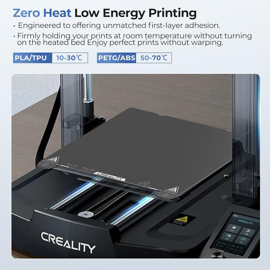 Creality Official Cold Low Temperature Build Plate, 235x235mm Double Sided Cold 3D Printer Bed Platforms for Ender 3 V3 SE KE/K1/Ender 3 V3/CR-10 SE/Ender 3 S1 Pro/3 V2 Neo/5 S1 3D Printers