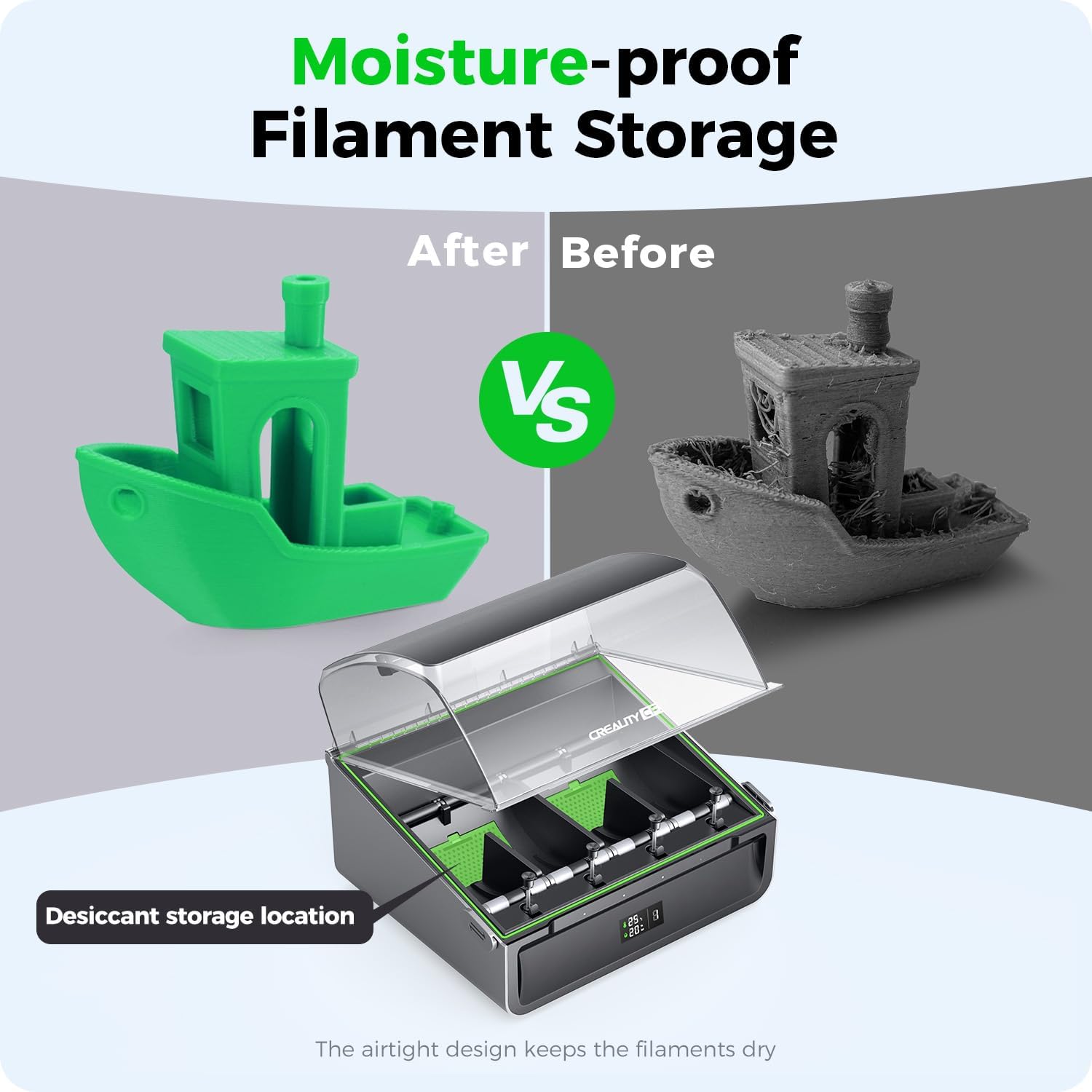 Official Creality CFS, Multicolor 3D Printer Filament System, Anti-Moisture Filament Storage, Supports 16 Color Printing for K2 Series/K1 Series CFS Upgrade Kit/K1 MAX/K1 SE/K1C/Hi