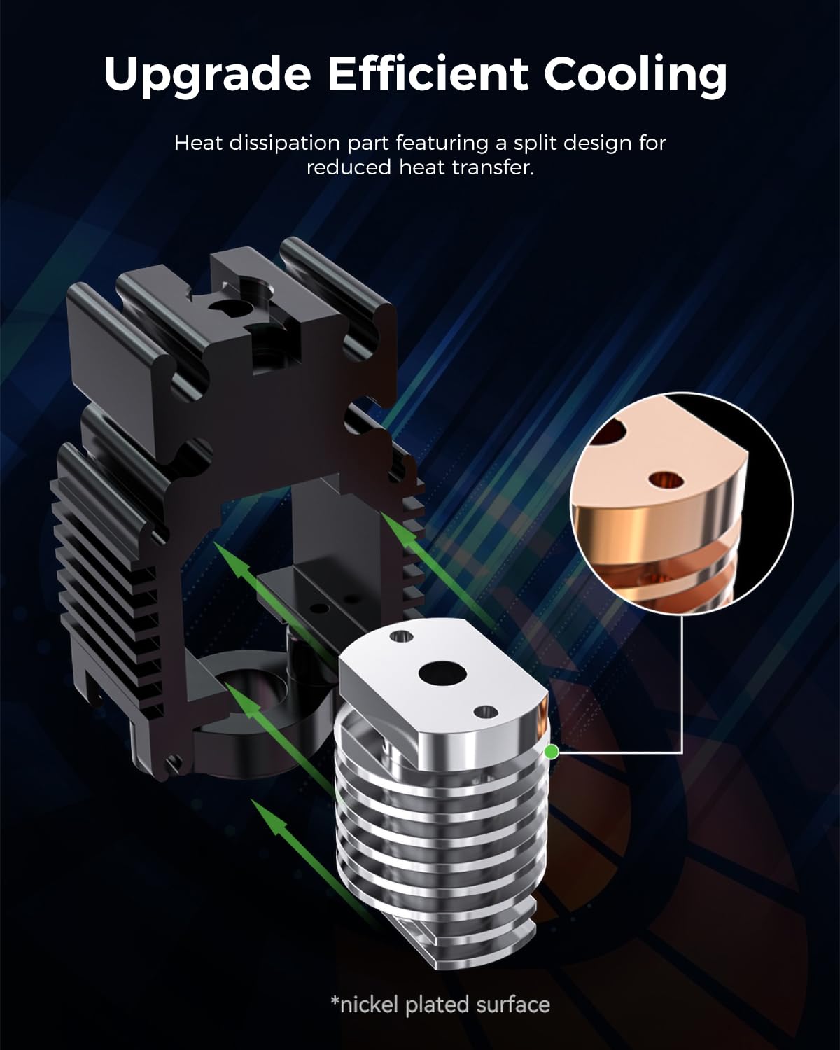 Creality Official Ender 3 V3 SE/KE Upgrade Hotend Kit, with Quick-swap Nozzle Kit, Supports 300°C High Temperature and 600mm/s High-Speed Printing, Ceramic Heating Block Kit for Ender 3 V3 SE/KE