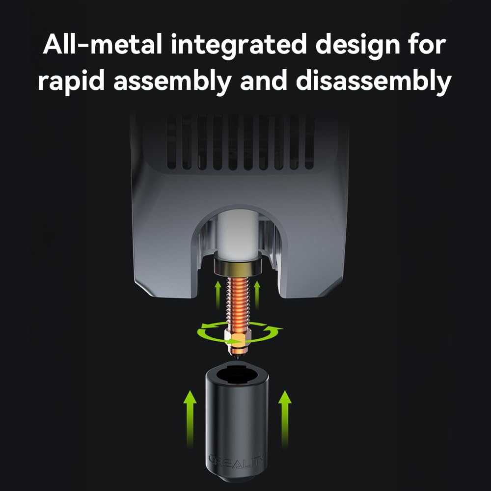 Creality K2 Plus Nozzle, K2 Pro Hotend Nozzles Replacement Kit with Titanium Alloy, Copper Alloy, Hardened Steel, High Flow Upgraded Unicorn Nozzle for K2/ K2 Pro Combo (0.4 0.6 0.8mm 4PCS)