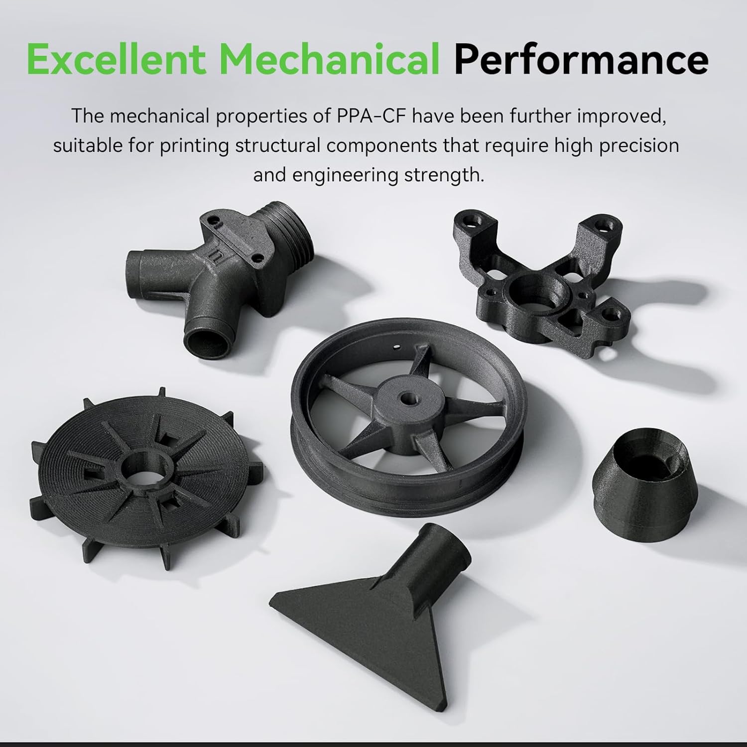 Creality PPA-CF 3D Printer Filament, 1kg, High-Performance Nylon with 15% Carbon Fiber, Black