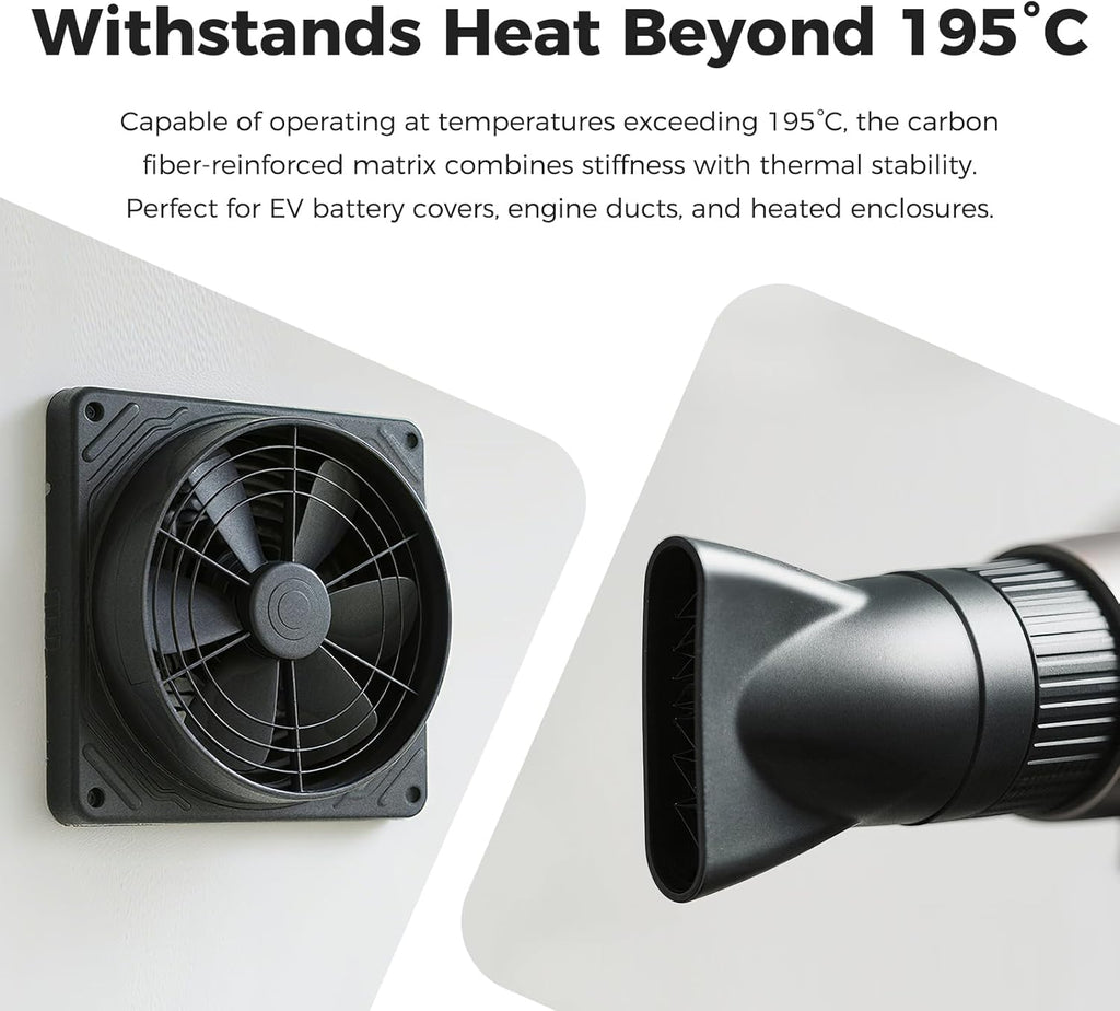 Creality Hyper PAHT-CF 3D Printing Filament 1.75mm, Carbon Fiber Reinforced Nylon High Temp Filament, High-Performance, Corrosion Resistance 2.2LB/Spool for Most 3D Printers