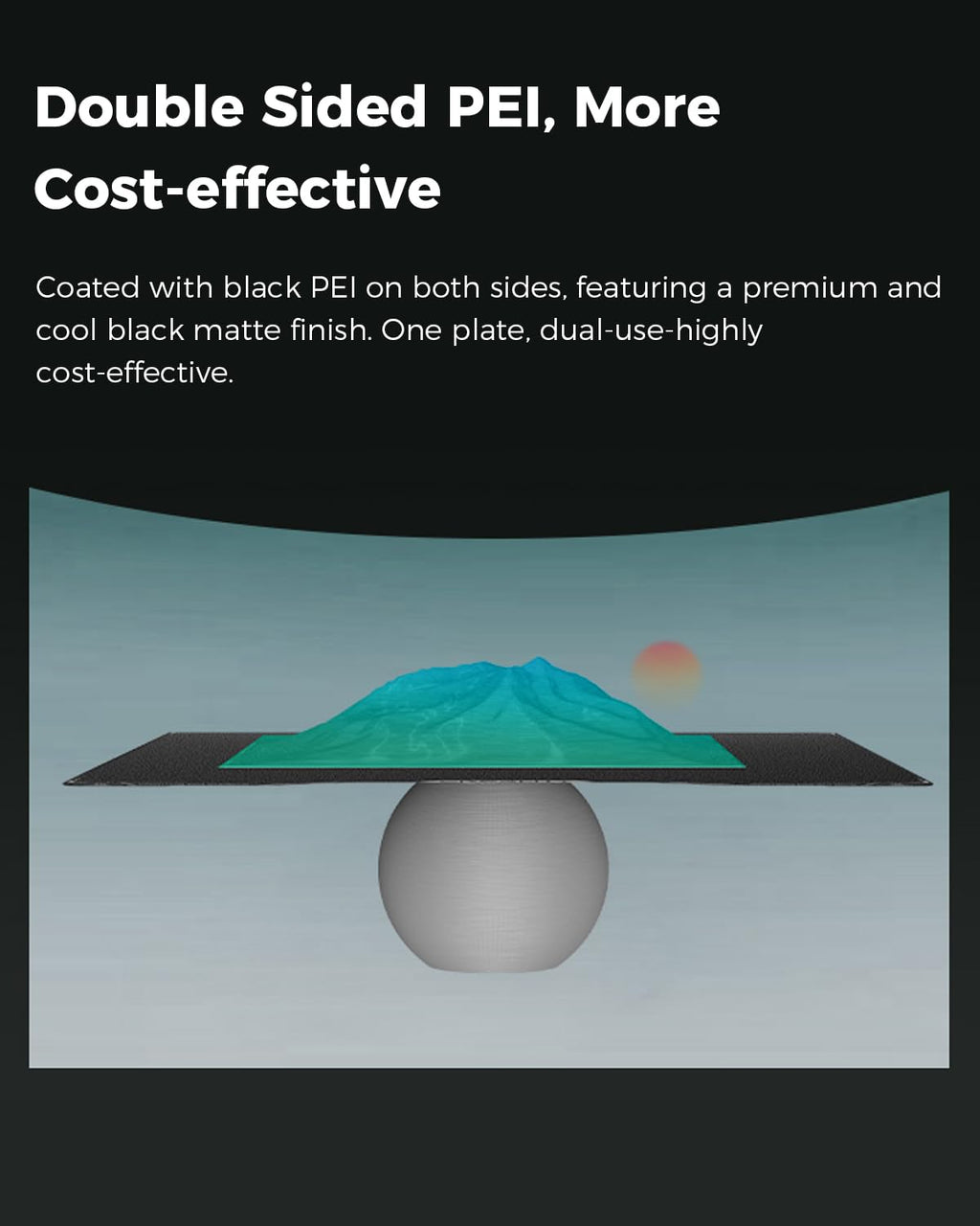 Creality Official Hi Build Plate, Double-Side Textured Surface Magnetic Flexible Spring Steel Bed Plate 280x265mm for 3D Printer Hi, Hi Combo (Without Magnetic Base)