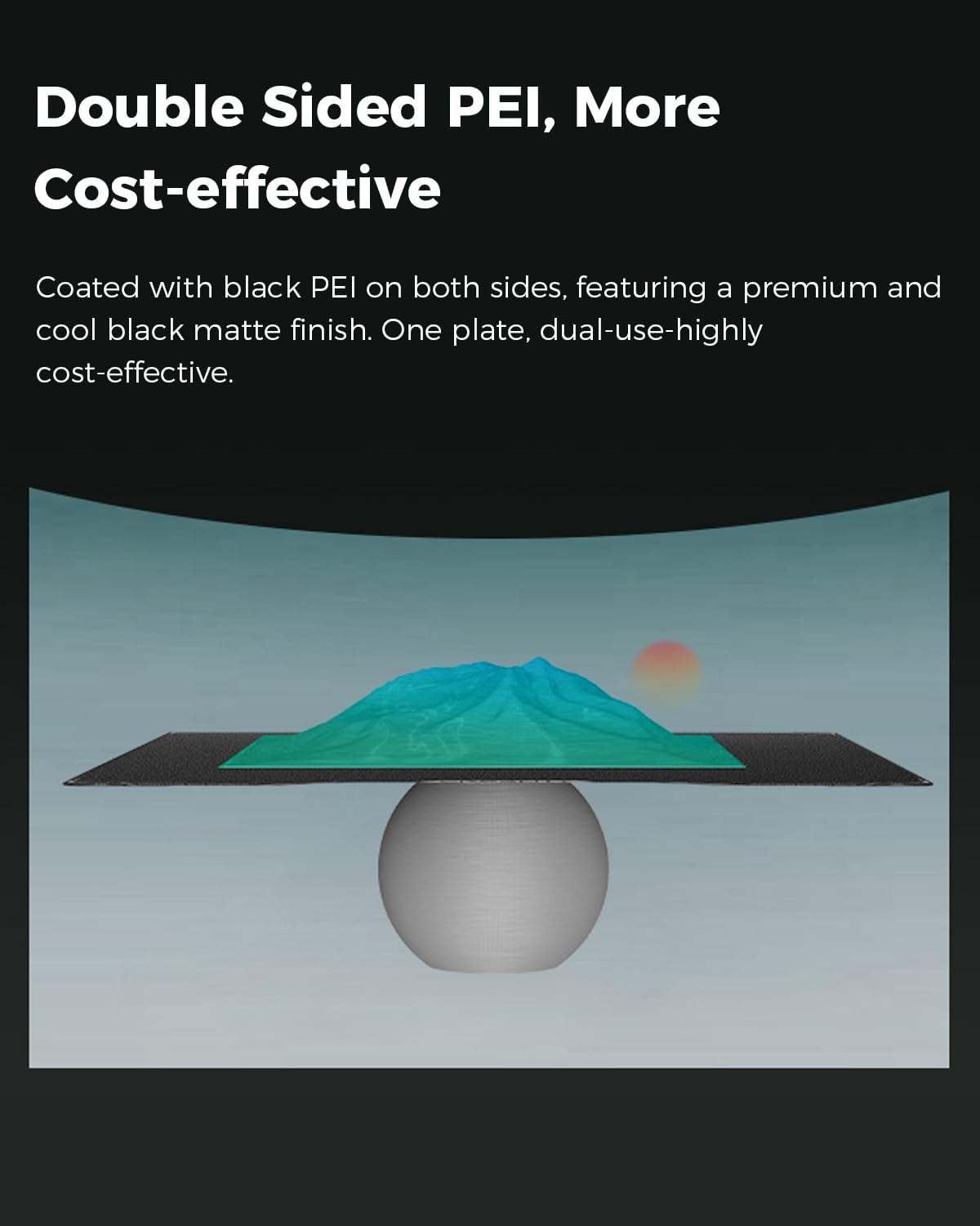 Creality Official Hi Build Plate, Double-Side Textured Surface Magnetic Flexible Spring Steel Bed Plate 280x265mm for 3D Printer Hi, Hi Combo (Without Magnetic Base)