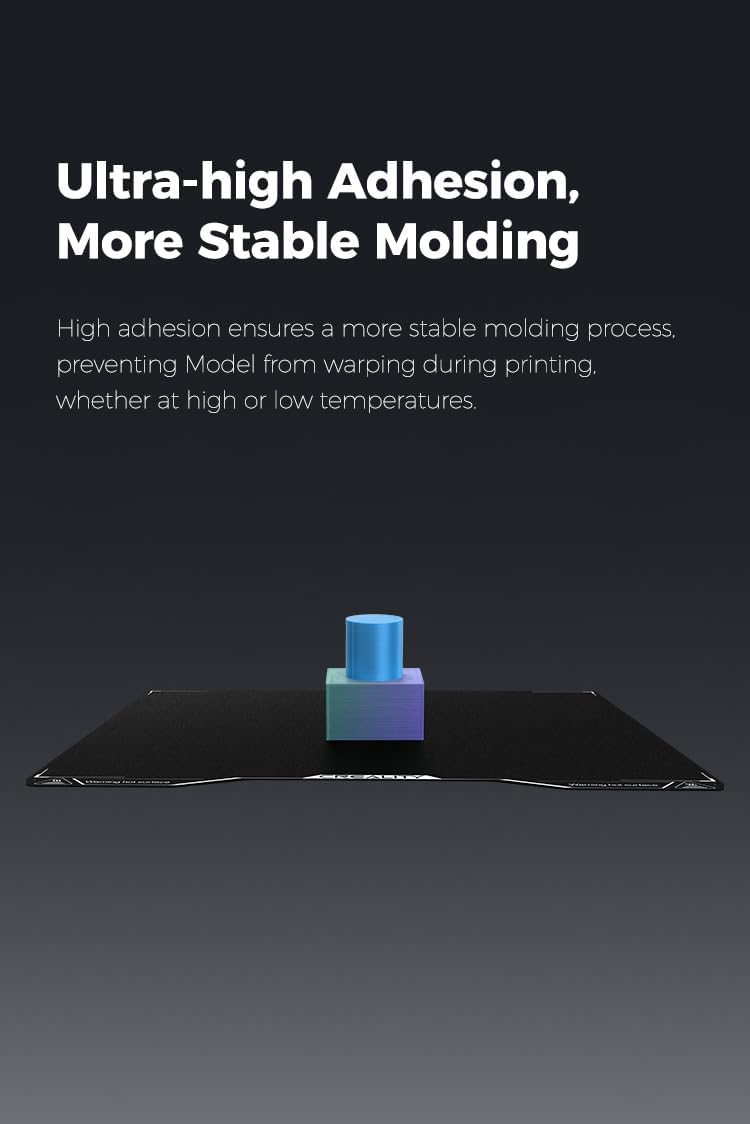 Creality Hi Epoxy Resin Build Plate (280 * 265mm), Without Magnetic Flexible Steel Plate, Excellent Adhesion, High Flatness, 3D Printer Platform for Creality Hi