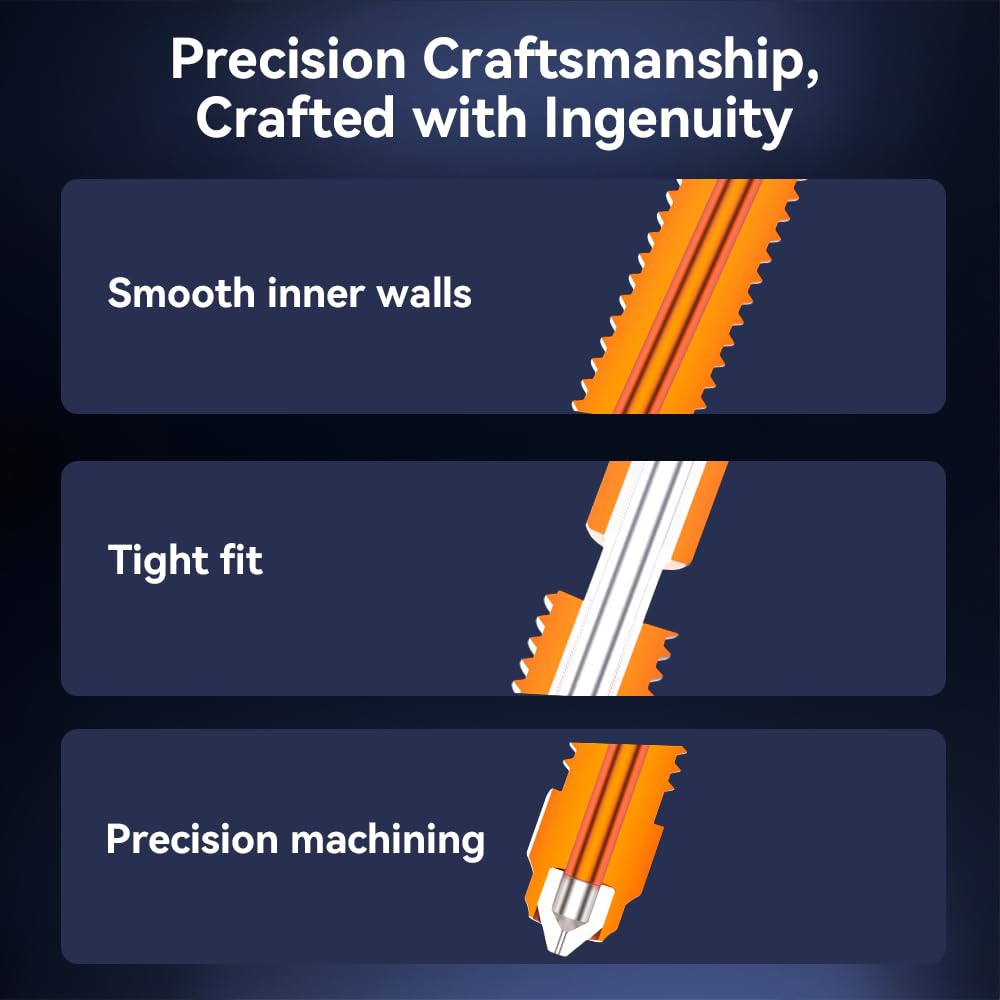 Creality K2 Plus Nozzle, K2 Pro Hotend Nozzles Replacement Kit with Titanium Alloy, Copper Alloy, Hardened Steel, High Flow Upgraded Unicorn Nozzle for K2/ K2 Pro Combo (0.4 0.6 0.8mm 4PCS)