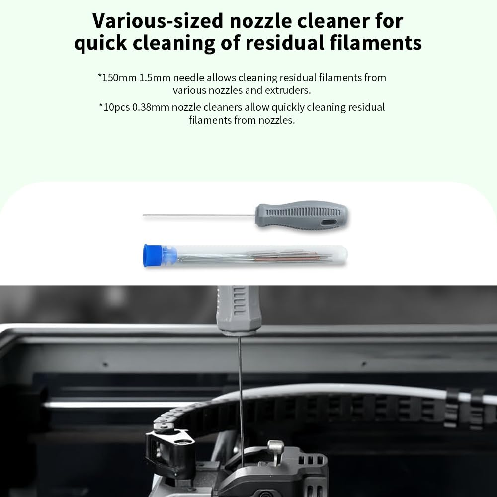 Creality 3D Printer Tool Kit, 74 Pcs in 1 3D Printing Tool Kit Includes Deburring Tool, Nozzle Cleaning Kit, Screwdriver Kit, Removal/Assembly Tools, 3D Printer Tool Wrap Kit Pro for All Printers