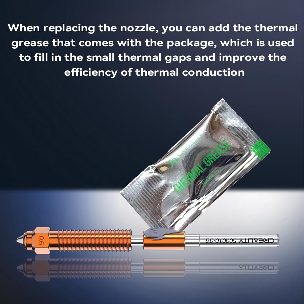 Creality K2 Plus Nozzle, K2 Pro Hotend Nozzles Replacement Kit with Titanium Alloy, Copper Alloy, Hardened Steel, High Flow Upgraded Unicorn Nozzle for K2/ K2 Pro Combo (0.4 0.6 0.8mm 4PCS)