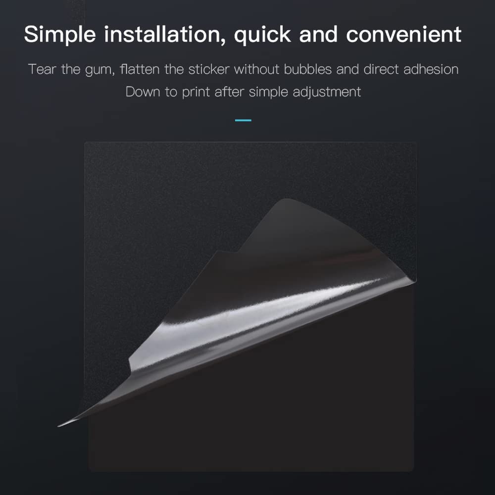 Creality 2 PCS Ender 3 Bed Ultra-Flexible Removable Magnetic Removable Build Surface Hotbed Cover Print Platform Kit for Ender 3 Neo/Ender 3 V2 Neo/Ender 3 S1/Ender 3 S1 Pro/Ender 3 V3 SE 235x235mm