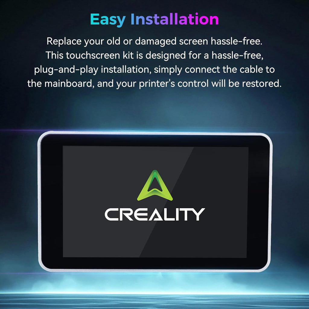 Creality Official K2/K2 Pro Touchscreen Kit, Original 480x800 Pixel LCD Touch Screen Kit, 4.3" HD Touch Screen Display Kit, Durability and Quick Replacement Parts for Creality K2/K2 Pro 3D Printer