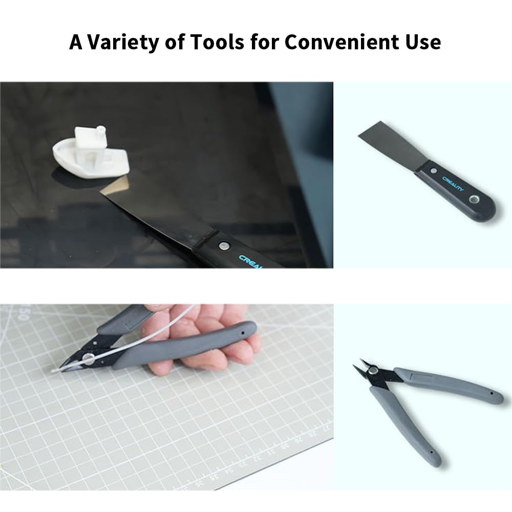 Creality 3Dプリンターツールキット、74点入り1つ3Dプリントツールキットには、バリ取りツール、ノズルクリーニングキット、ドライバーキット、取り外し/組み立てツール、すべてのプリンターに対応する3Dプリンターツールラップキットプロが含まれています。 