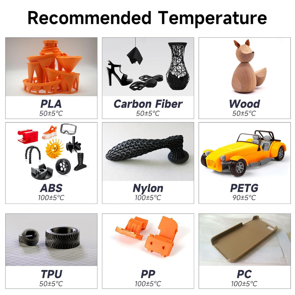 Official Creality K1C Build Plate 235x235mm Textured PEI Sheet with Nozzle Cleaner Flexible Spring Steel Magnetic Platform Plate for K1/K1C/K1 SE/Ender 3/3 V2/3 V3/3 V3 KE/3 V3 SE/3 Neo/3 V2 Neo