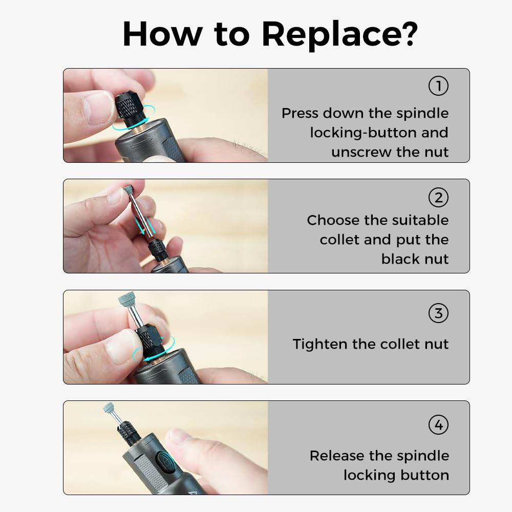 Creality 3Dプリンターツール コードレスロータリーツールキット 25個 コードレス ハンドヘルド 3.7V 多機能 6段階変速 長寿命バッテリー 3Dプリントモデル 研削 研磨 穴あけ 切削