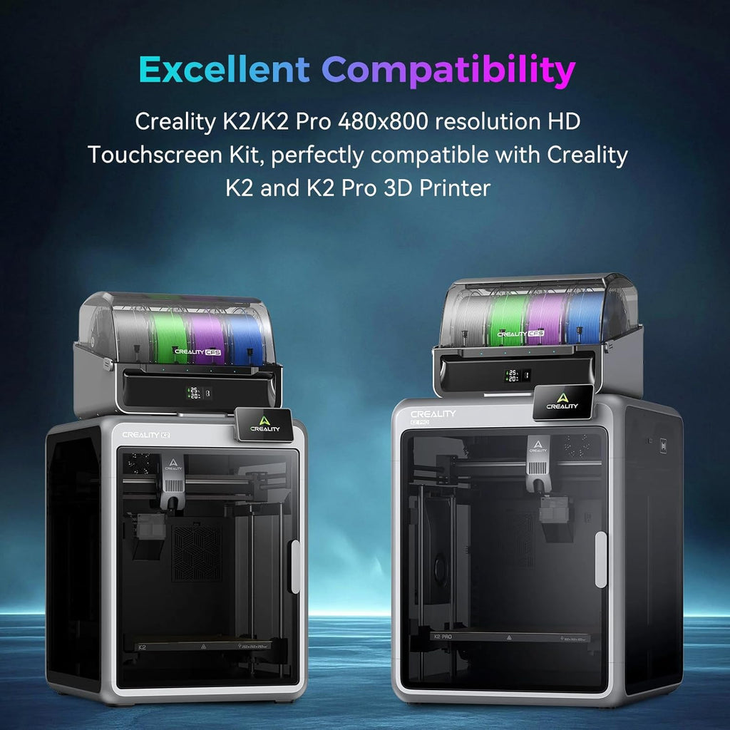 Creality Official K2/K2 Pro Touchscreen Kit, Original 480x800 Pixel LCD Touch Screen Kit, 4.3" HD Touch Screen Display Kit, Durability and Quick Replacement Parts for Creality K2/K2 Pro 3D Printer