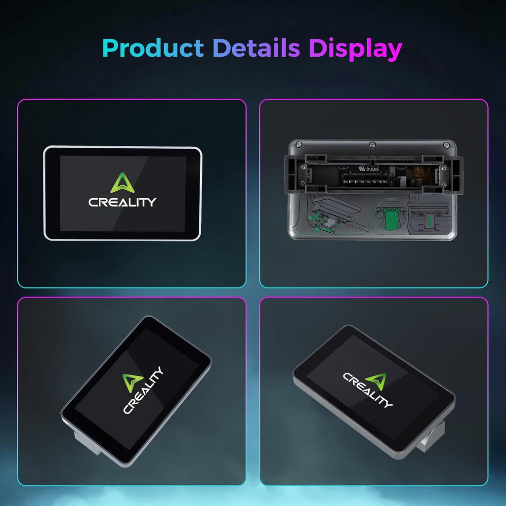 Creality Official K2/K2 Pro Touchscreen Kit, Original 480x800 Pixel LCD Touch Screen Kit, 4.3" HD Touch Screen Display Kit, Durability and Quick Replacement Parts for Creality K2/K2 Pro 3D Printer