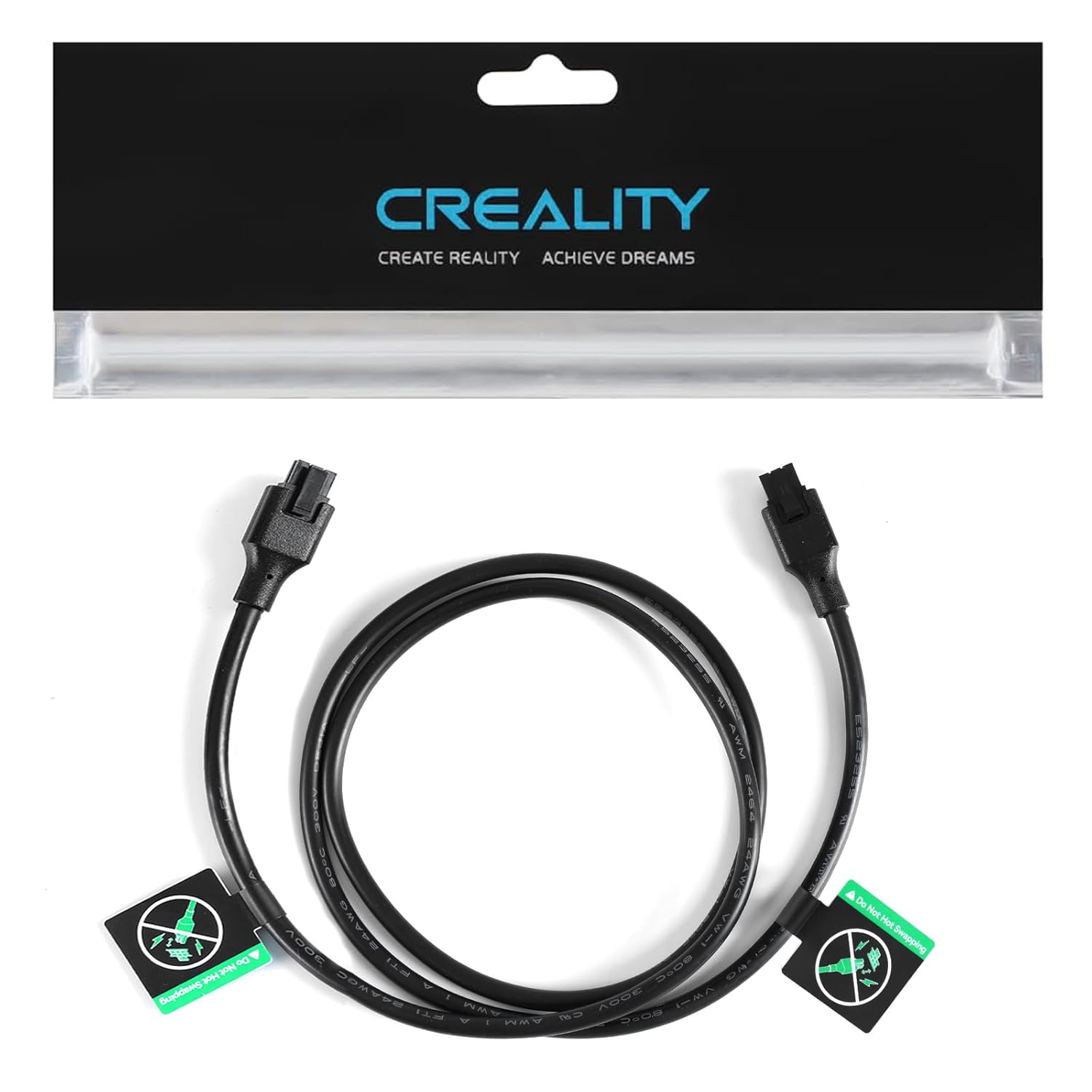 Creality CFS Cable 150 cm Long, Original K2 Plus CFS 485 Extension Cable, Connect Hi Combo/K1C/K1 SE/K1/K1 Max 3D Printers to CFS Filament System, Durable Efficient USB Data Transfer Cables